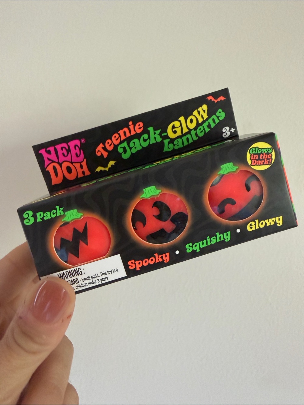 NeeDoh Teenie Jack-Glow Lanterns 3-Pack